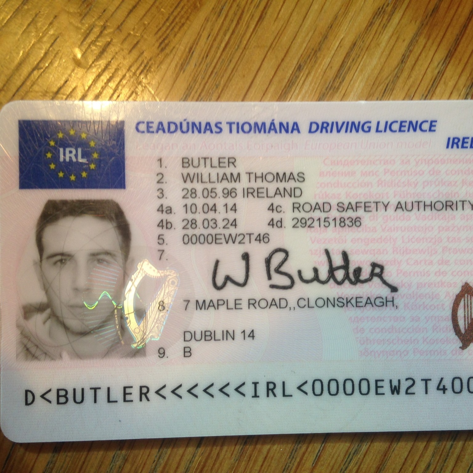 buy registered Irish driver's license